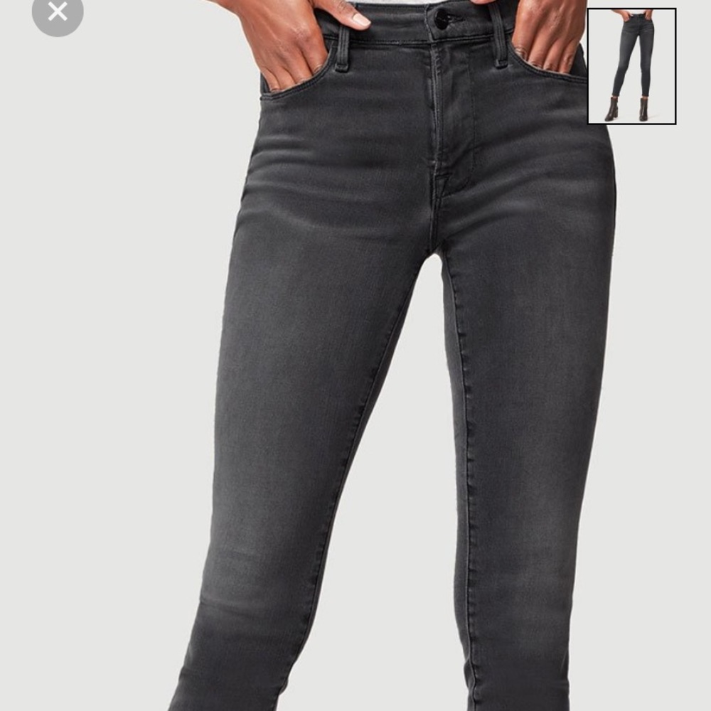 FRAME Le high ankle skinny